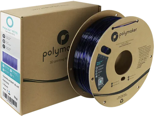 Polymaker PolyLite PETG filament 1,75 mm Translucent Blauw 1kg