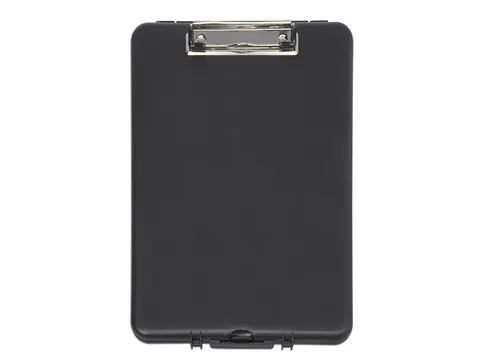 Klembordkoffer MAUL slim A4 staand met opbergvak topopening PP zwart