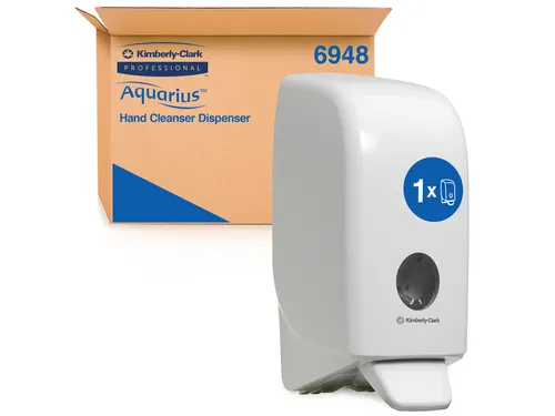 Handzeepdispenser Aquarius 1 liter wit 6948