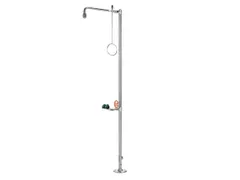 Plens-/Oogdouche,2Sproeikoppen Vast,75L/Min,Aansluiting 1 1/4 Inch Bin
