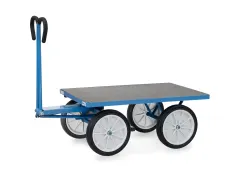 Handtrekwagens 6404v 4 Wielen 1000kg 1200x800mm Massief Rubber