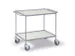 Chariot polyvalent avec barre de poussée 150kg 2 plateaux 785x500mm