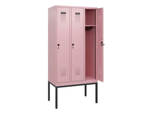 schoollocker,HxBxD 1950x900x500mm,3vak,vak B 300mm,draaigrendel