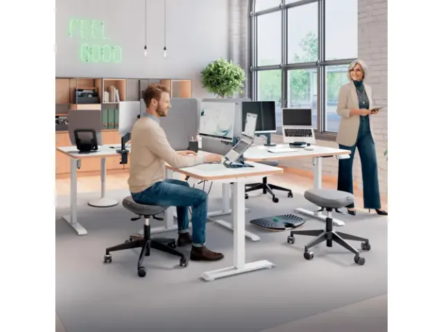 Bureauscherm Leitz in hoogte verstelbaar 70x80cm