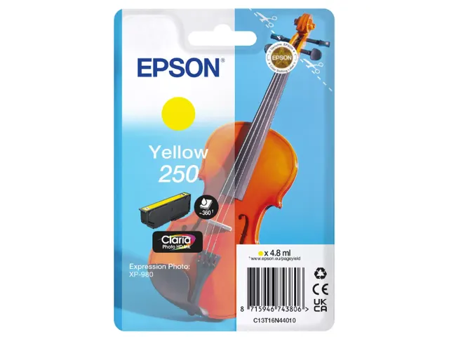 Inktcartridge Epson 250 T16N44 geel