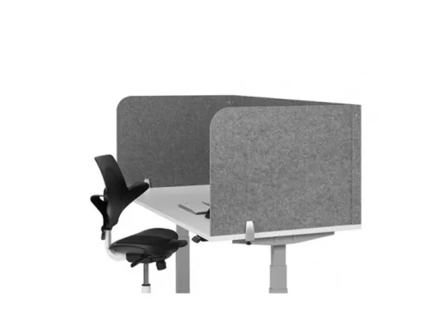 Akoestische Scheidingswand Bureau 160x80x60cm LichtGrijs BNESSULGY160D