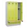 locker met bank,HxBxD 1950x1200x815mm,4vak,vak B 300mm,cilinderslot