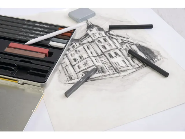 Tekenset Eberhard Faber Artist Color bliketui 16 stuks