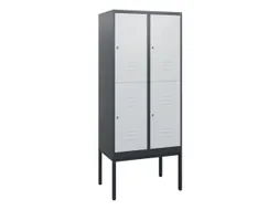 dubbeldekse locker,HxBxD 1950x800x500mm,2x2vak.,vak B 400mm