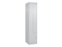 Z-garderobekast,HxBxD 1850x400x500mm,vak B 200/400mm,cil.-slot