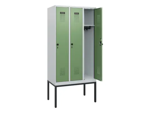 schoollocker,HxBxD 1950x900x500mm,3vak,vak B 300mm,draaigrendel