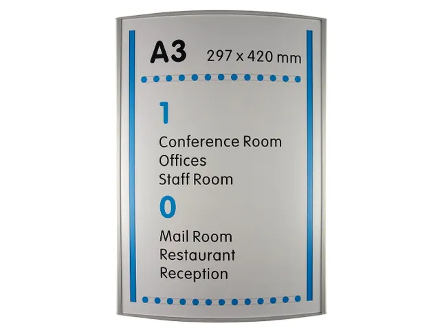 Menoor Deurbord Premium Gebogen A3