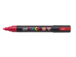 Verfstift Posca PC5M Medium Punt 1,8-2,5mm fluor rood