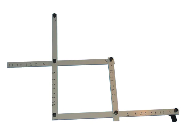 Pantograaf Rumold P4 hardhout lengte 34cm grijs gespoten