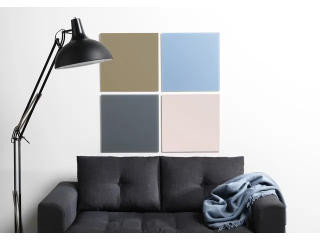 Glasmagneetbord Naga 45x45cm beige