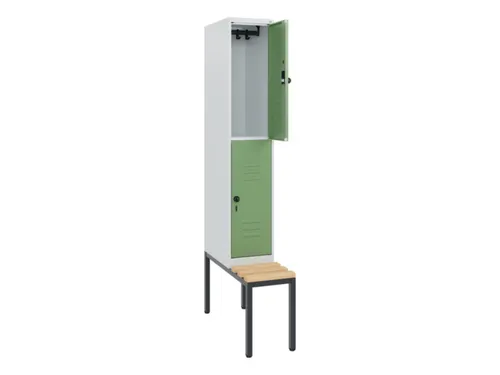 Dubbeldekse dekenkist,HxBxD 1950x300x815mm,1x2vak.,vak B 300mm