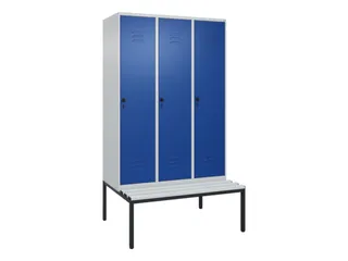 locker voor scheiding van kleding,HxBxD 2120x1200x815mm,3vak - 1