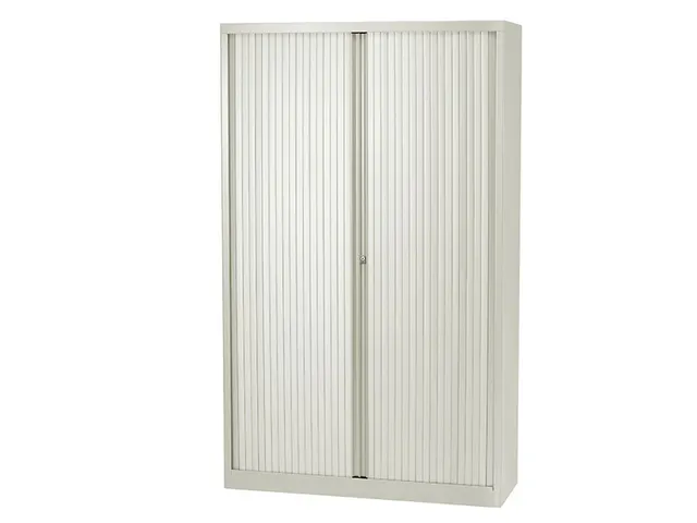 Roldeurkast Inclusief 4 Legborden Krijtwit 198x120x43