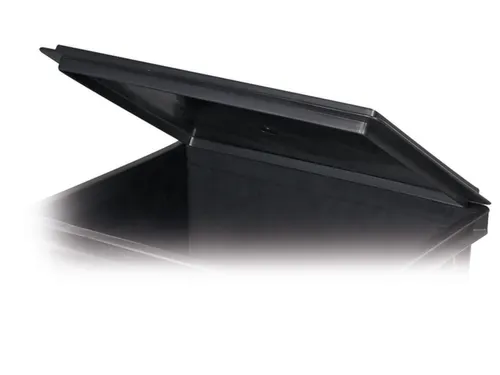 scharnierdeksel,PP,v. ESD-stapelbak,BxD 400x300mm,zwart