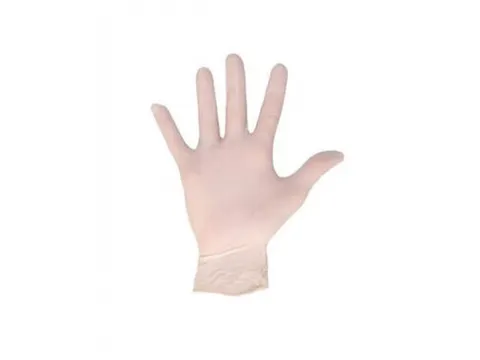Latex Handschoen Gepoederd Wit Large pak 100st