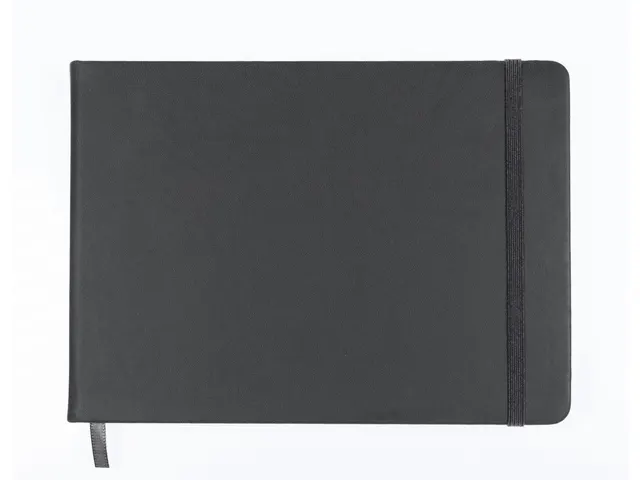 Schetsboek Kangaro A5 landscape cold grey PU HC 80 vel 140gr roomwit m