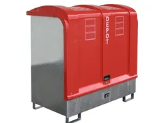 Depot Gevaarlijke Stoffen 1455x830x1450mm 2x200l Vol. 220l Verzinkt