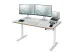 Ergo bureau assis/debout, ft plateau 140 x 80 cm, électrique, sur pie