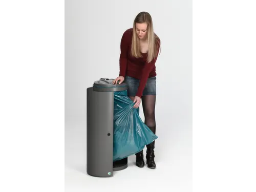 afvalbak,80l,HxBxD 895x390x420mm,romp staal lijkt op DB 703
