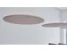Akoestisch PET-vilt rond plafondpaneel Ø120cm Beige