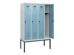 schoollocker,HxBxD 1950x1200x500mm,4vak,vak B 300mm,draaigrendel