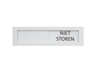 Premium Schuifbord Wit Niet Storen 150x40mm - 1