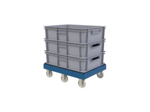 dolly,draagverm. 500kg,laadvl. LxB 814x612mm,platform doorbroken