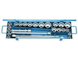GEDORE D 32 EMAU-2 Dopsleutelset 3/4 inch 25-delig UD profiel mm+ZOLL
