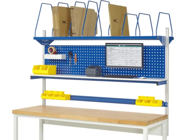 opbouwelement,v. werkbank,HxBxD 1130x2000x350mm,draagverm. 100kg,staal