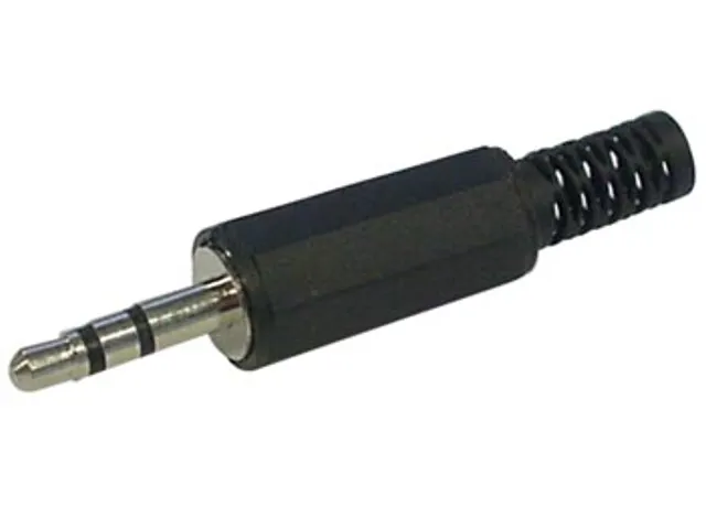 Mannelijke 3.5mm Stereo Jack - Plastic - Zwart