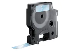 Labeltape Dymo 45020 D1 S720600 12mmx7m wit op transparant