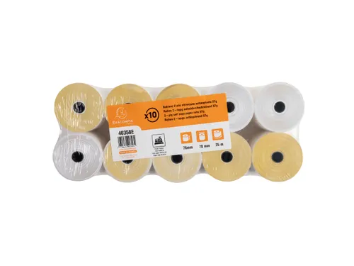 Telmachine- en Kassarollen 2-voud 76mm breed 76x70x12mm, Wit