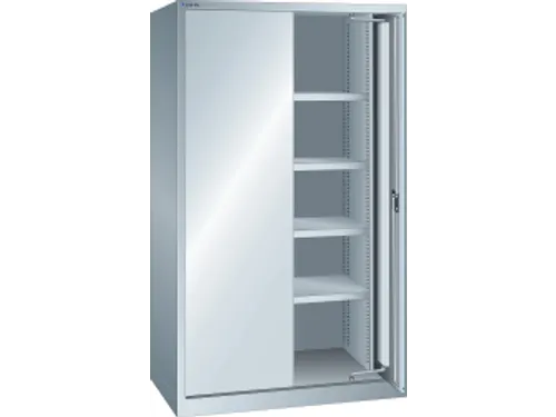 zwaarlastkast met zwenkdeuren,HxBxD 1950x1146x690mm,lak RAL7035