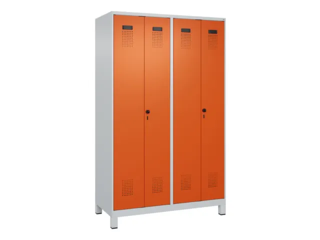 locker voor scheiding van kleding,HxBxD 1950x1200x500mm,4vak