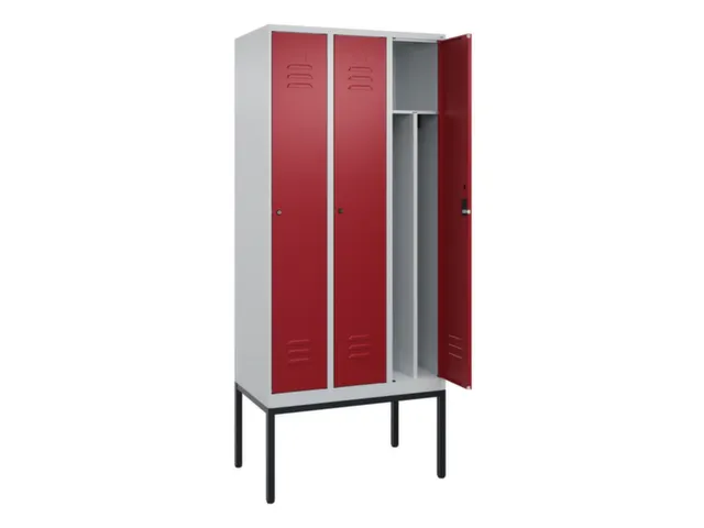 locker voor scheiding van kleding,HxBxD 2120x900x500mm,3vak