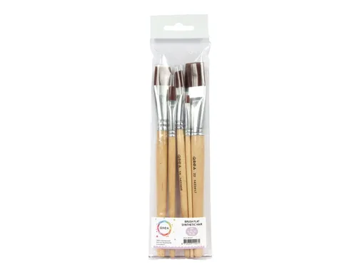Kwast Qrea synthetisch set à 5 breedtes
