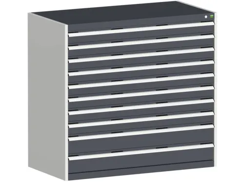 ladekast HxBxD 1200x1300x750mm 10laden zware lasten RAL7035 RAL7016