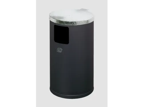 Afvalverzamelaar Wand-/Buisbevestiging 30 Liter Verzinkt Romp Ral7021
