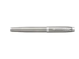 Parker IM Vulpen Stainless Steel CT Finish Medium Blauwe inkt