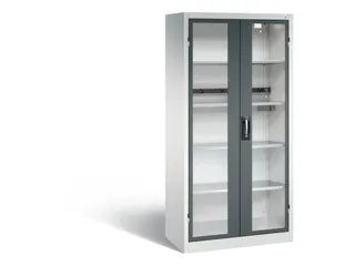 acculaadkast 1950x930x500mm 5stekkerdozen 230V cil.-slot front RAL7016 - 2