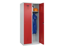 locker,HxBxD 1850x800x500mm,2vak,vak B 400mm,cil.-slot,staand op vloer