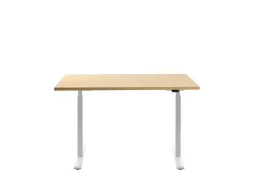 Elektrisch ihv bureau,HxBxD 700-1200x1200x800mm,blad esdoorn