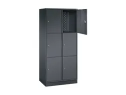 grootvolume-lockersysteem,HxBxD 1950x820x500mm,2x3vakken,cil.-slot