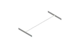 kledingstang,v. inhaakstelling,B 1300mm,staal verzinkt