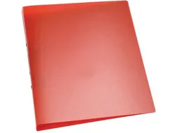 Ringmap A4 2 Ringen 25mm Transparant Rood